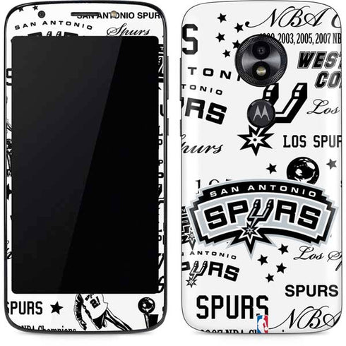 NBA San Antonio Spurs Historic Blast Moto E5 Play Skin